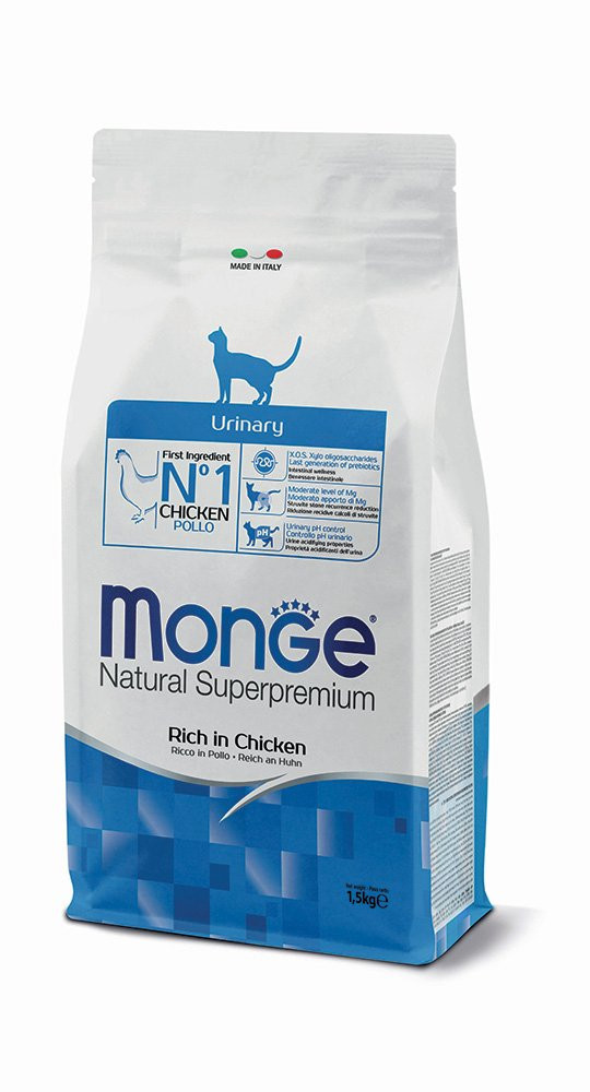 Monge Natural Superpremium Urinary Feline – Rich in Chicken 1.5kg