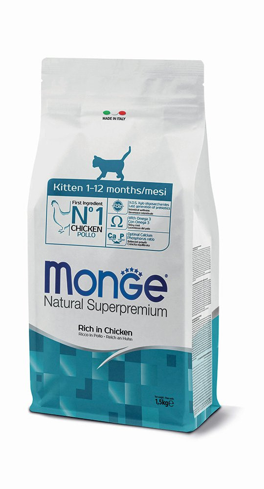 Monge Natural Superpremium Kitten – Rich in Chicken 1.5kg