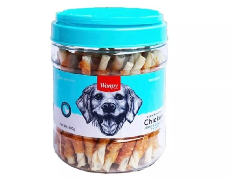 Wanpy Chicken Jerky & Rawhide Twists