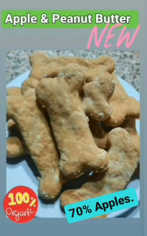 Apple & Peanut Butter Biscuits Dog Treats