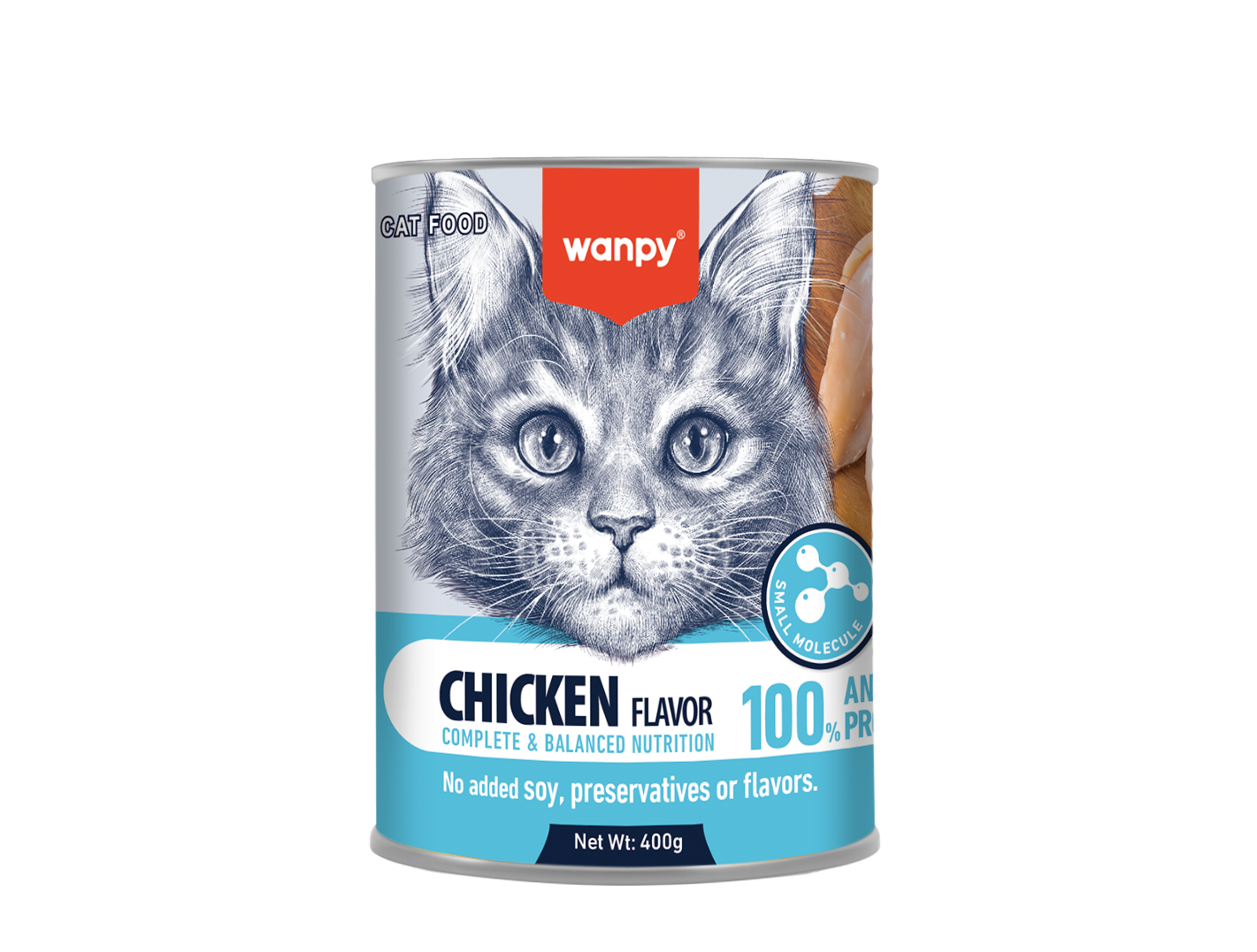 Wanpy Complete Paste Canned Food for Cats – Chicken (400 g)