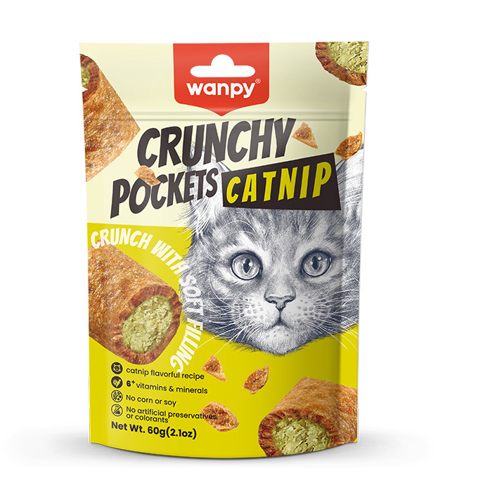 Wanpy Crunchy Pocket Catnip & Chicken Recipe