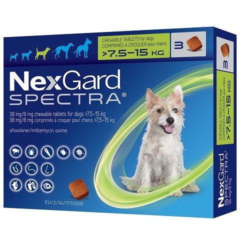 NexGard SPECTRA for Dogs (7.5-15kg)