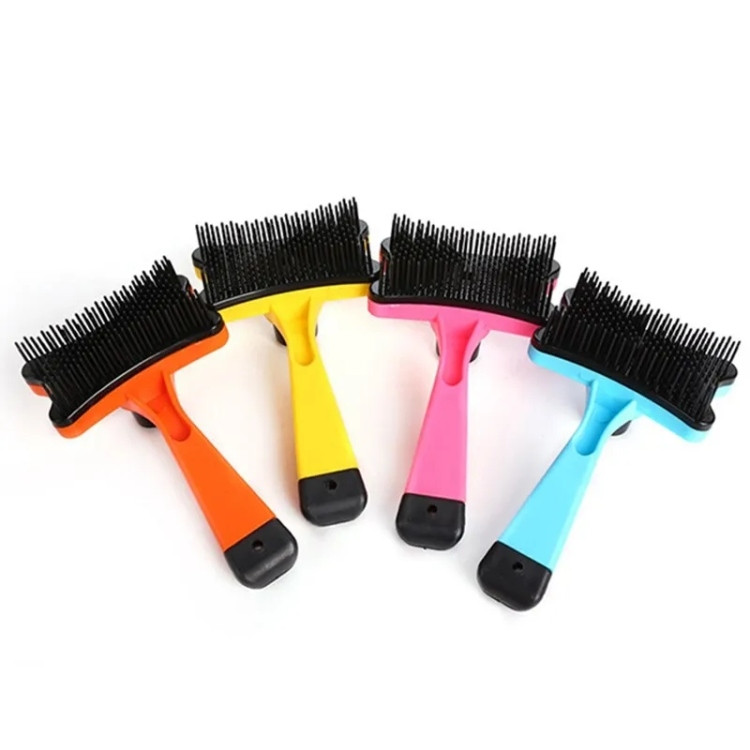 Pet Grooming Brush for Cats & Dogs – Multi-Color Cleaning Comb