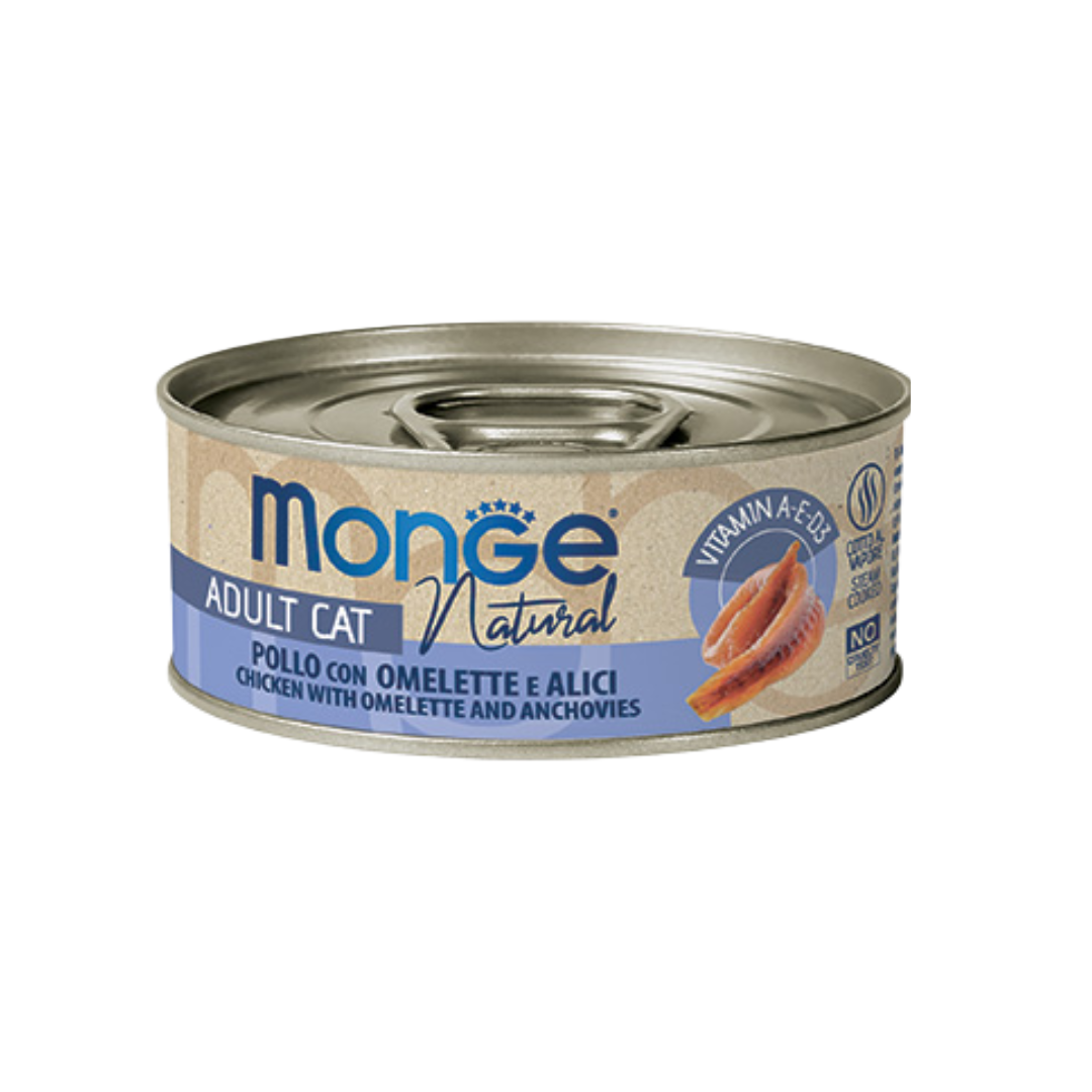 Monge Natural chicken with omelette and anchovies