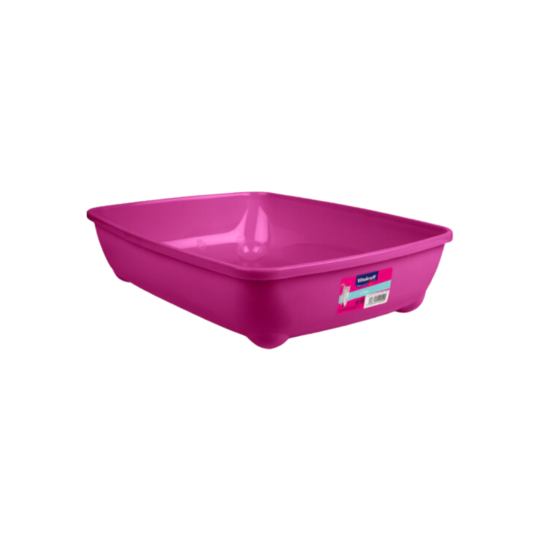 Vitakraft Cat Litter Tray – Open Design (Assorted Colours)