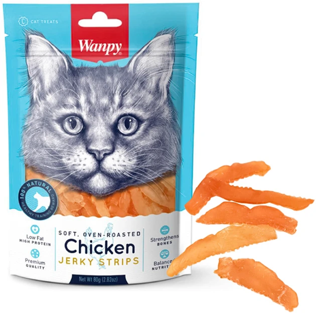 Wanpy Soft Chicken Jerky Strips