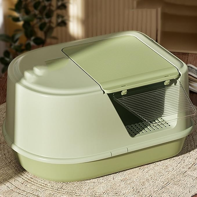 Fully Enclosed Cat Litter Box