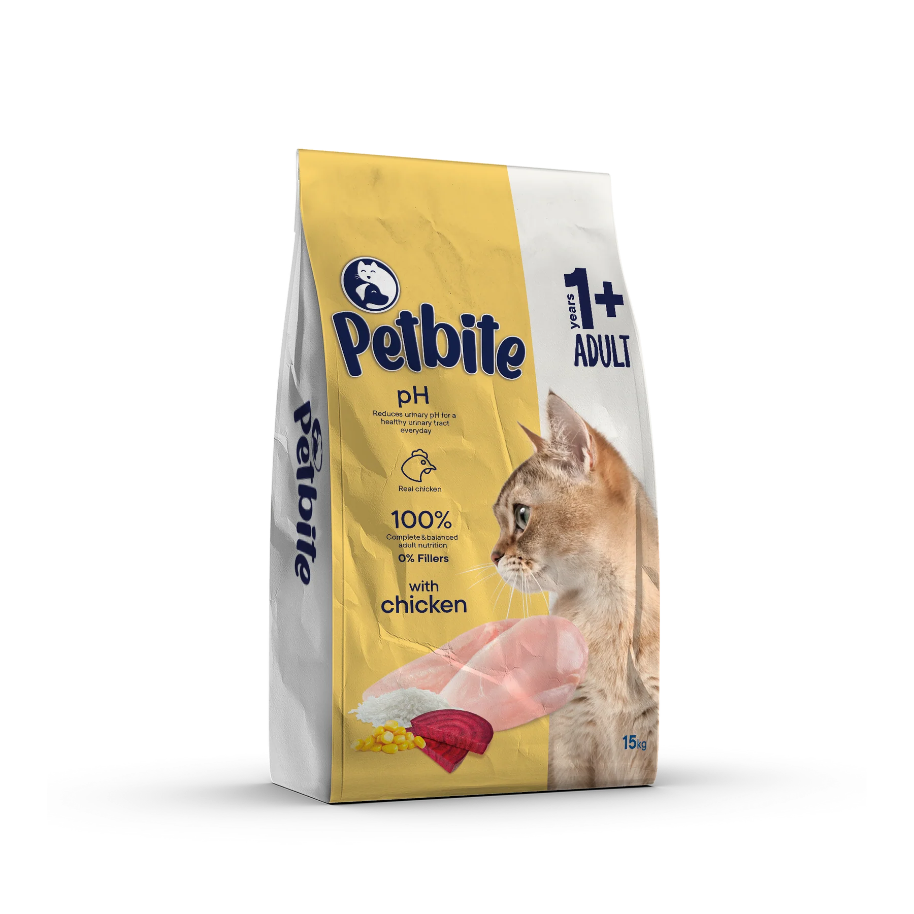 PETBITE Adult Cat Food with Chicken (15kg)