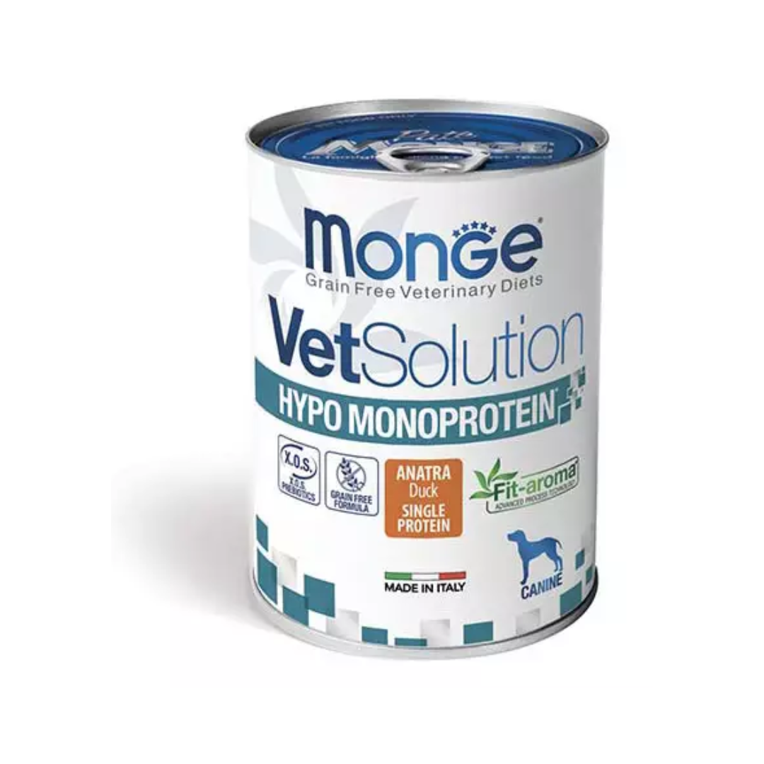 Monge VetSolution Canine Hypo Monoprotein Duck – 400 gm