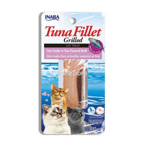Inaba Grilled Tuna Fillet Extra Tender in Tuna Flavored Broth Cat Treat