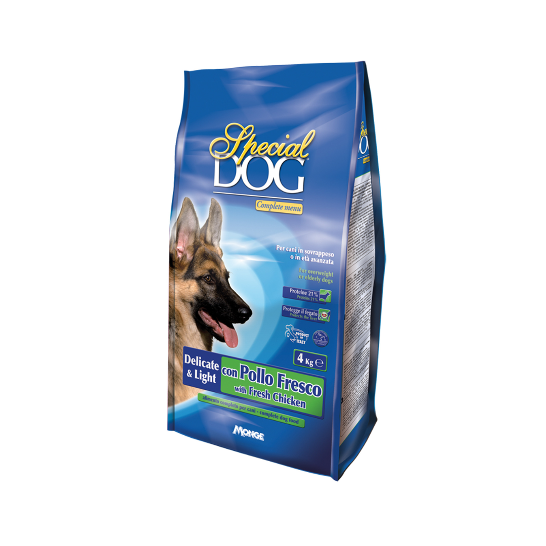 Special Dog Kibbles Delicate with Fresh Chicken – 4 kg