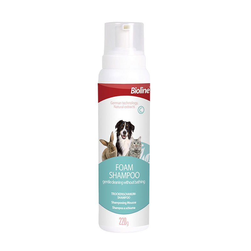 Bioline Pet Dry Cleaning Foam Shampoo (220g)