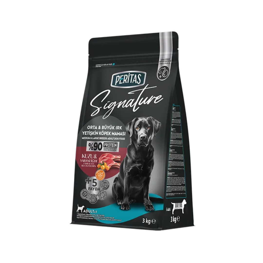 Signature Lamb Dry Food for Adult Dogs – Medium & Large Breeds – 3 kg
