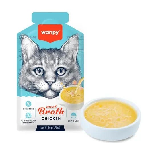 Wanpy Meat Broth Chicken for Cats