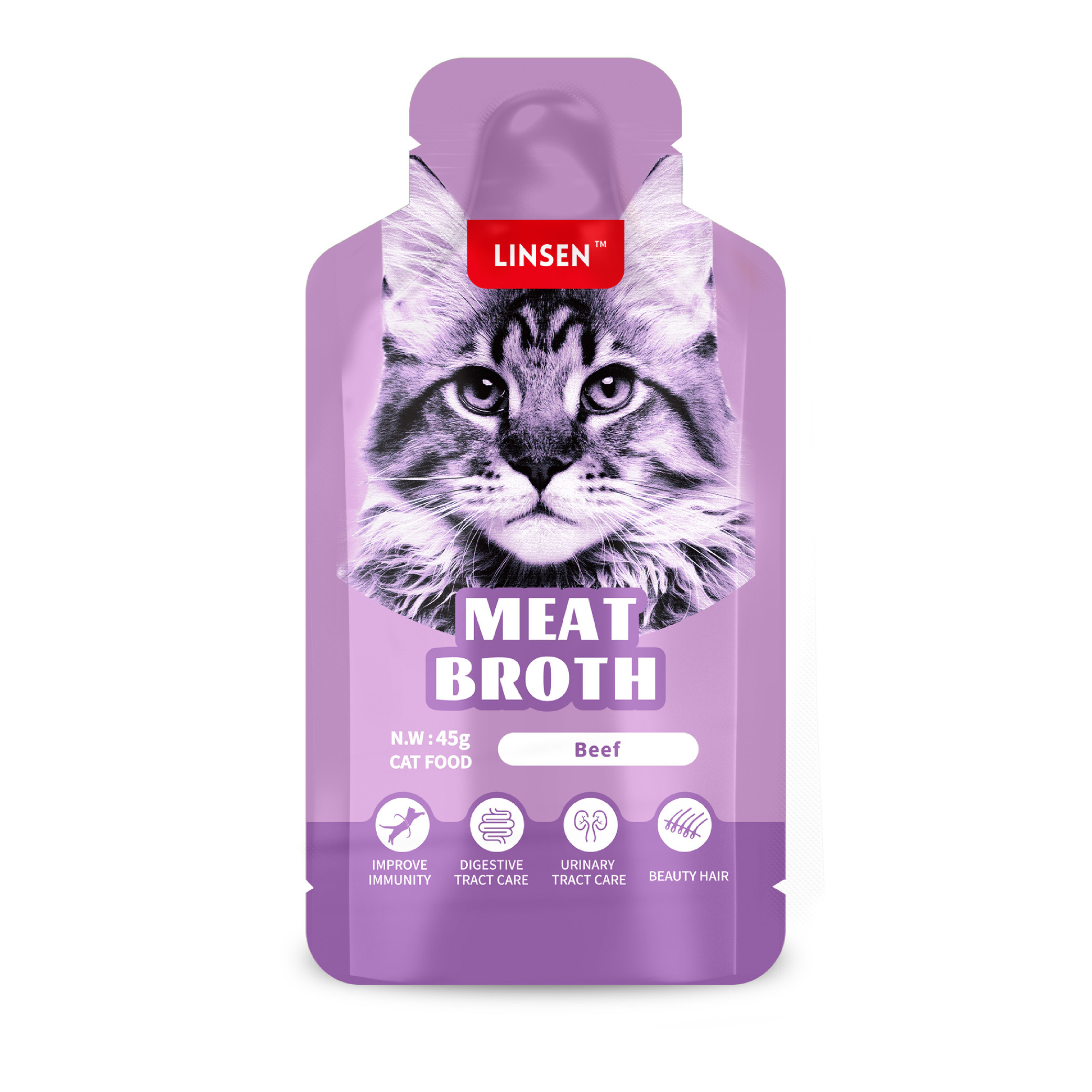 Linsen Meat Broth Beef Cat Food