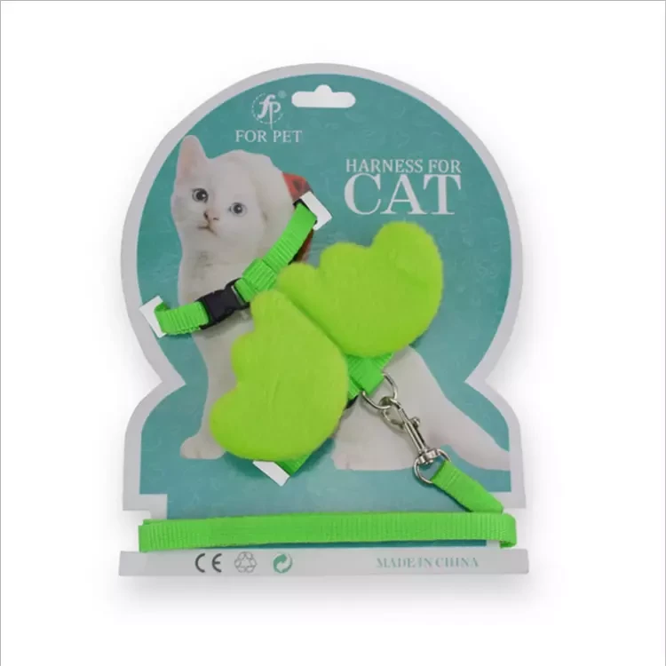 Soft Winged Cat Harness with Leash