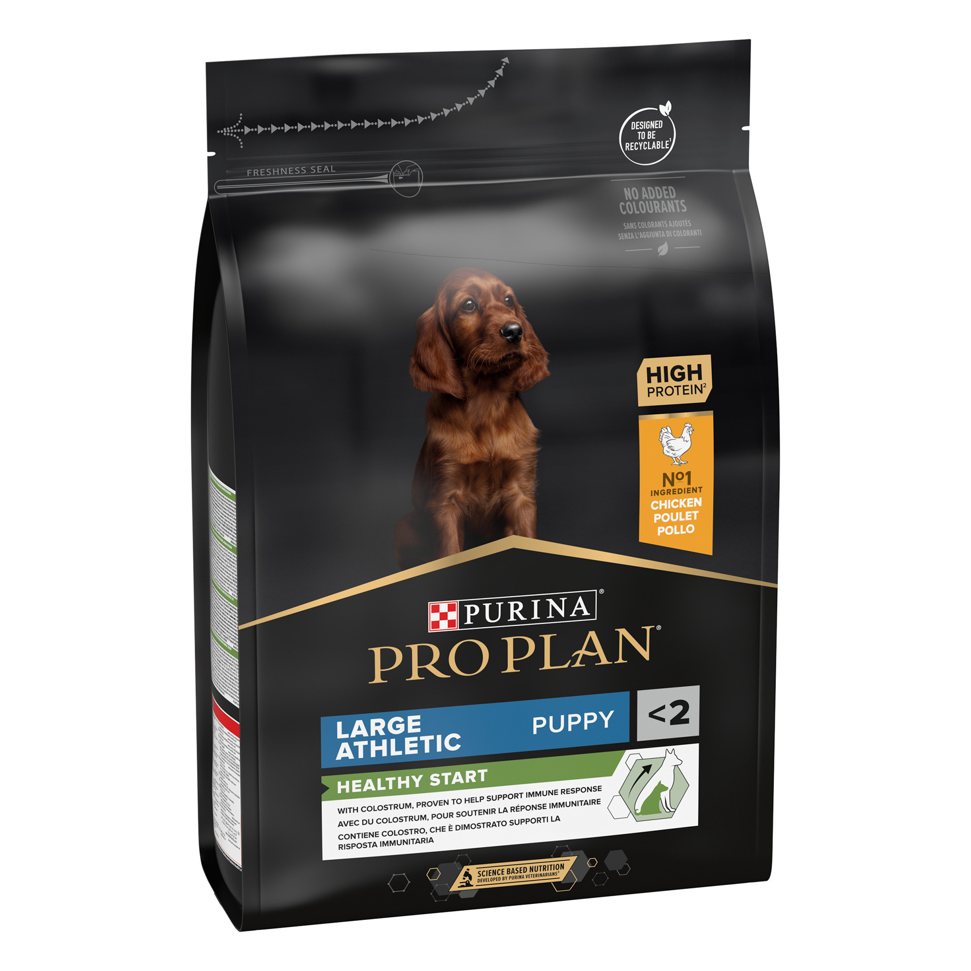 Pro Plan Healthy Start Large Athletic Puppy, Dry Dog food with Chicken, 3 kg