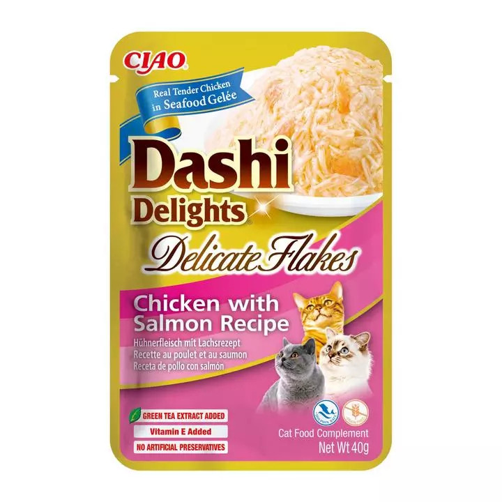 Inaba Dashi Delights Delicate Flakes – Chicken with Salmon Recipe