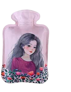 Soft Plush Hot Water Bag for Cats – Illustrated Design
