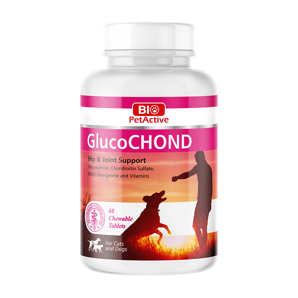 Bio PetActive GlucoCHOND – Hip & Joint Support for Cats and Dogs