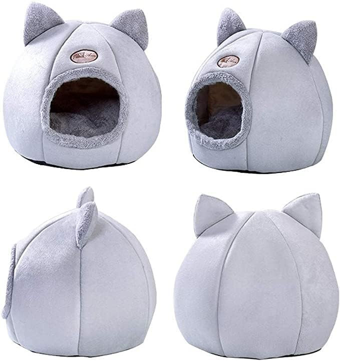 Cat Ear-Shaped Sleeping Nest Bed – Soft, Cozy & Non-Slip