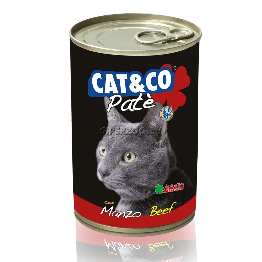 Cat & Co Patè with Beef Wet Cat Food