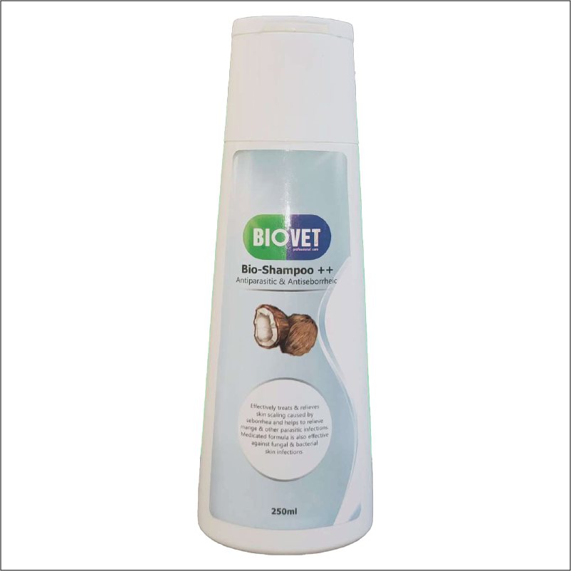 BIOVET Bio-Shampoo ++ – Antiparasitic & Antiseborrheic For Dogs & Cats