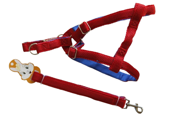 Adjustable Mesh Pet Harness with Leash