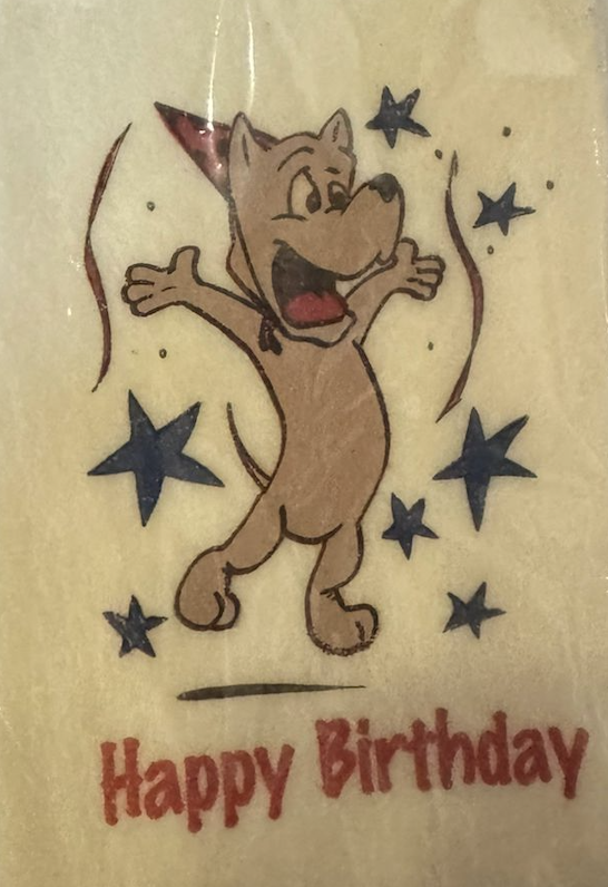 Edible Treating Cards for Dogs - "Happy Birthday"