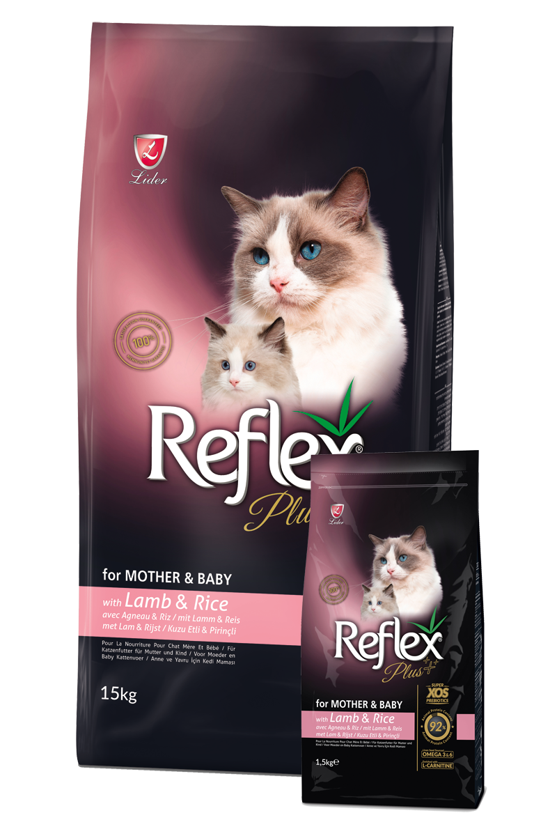 Reflex Plus Mother & Baby Adult Cat Food with Lamb & Rice