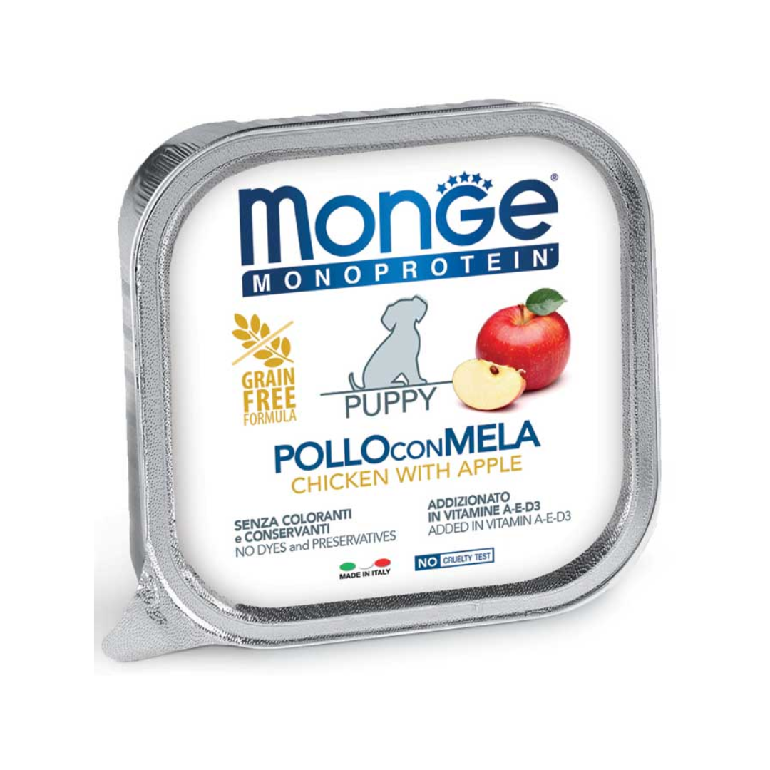 Monge Monoprotein Puppy Dog Paté Chicken with Apple