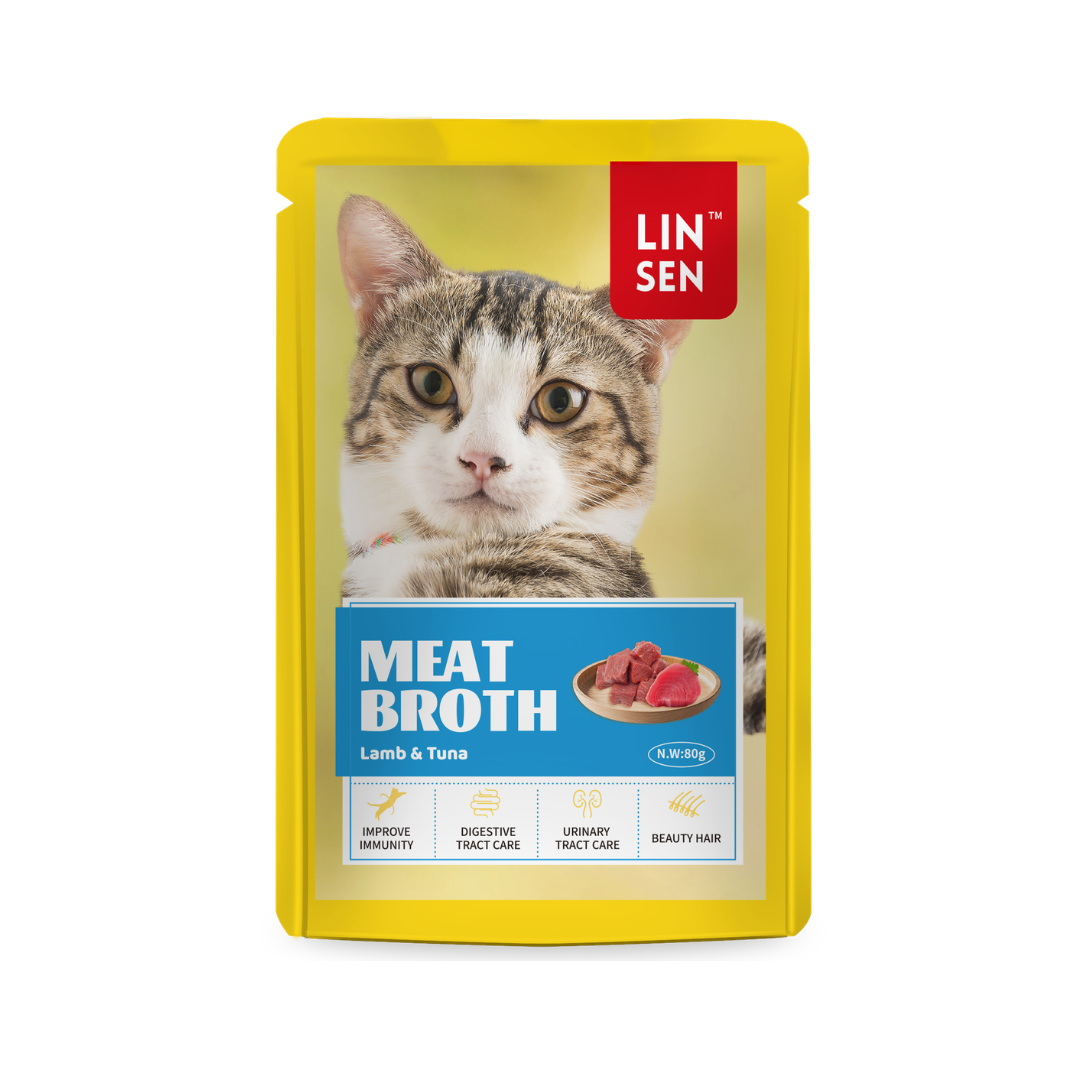Linsen Meat Broth Lamb & Tuna Cat Food