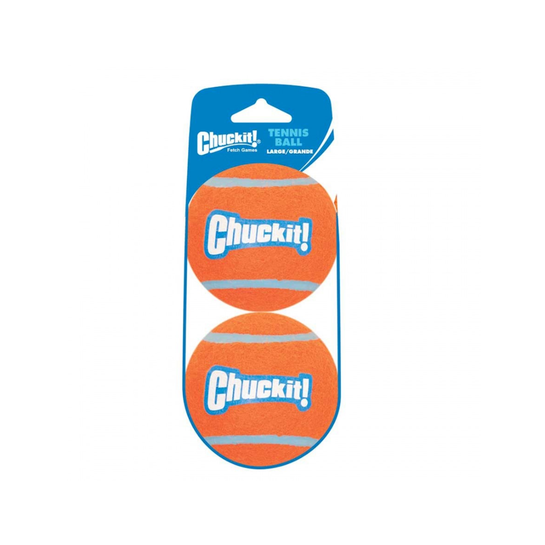 Chuckit! Tennis Balls Dog Toy – Large (2 Pack, Assorted Colors)