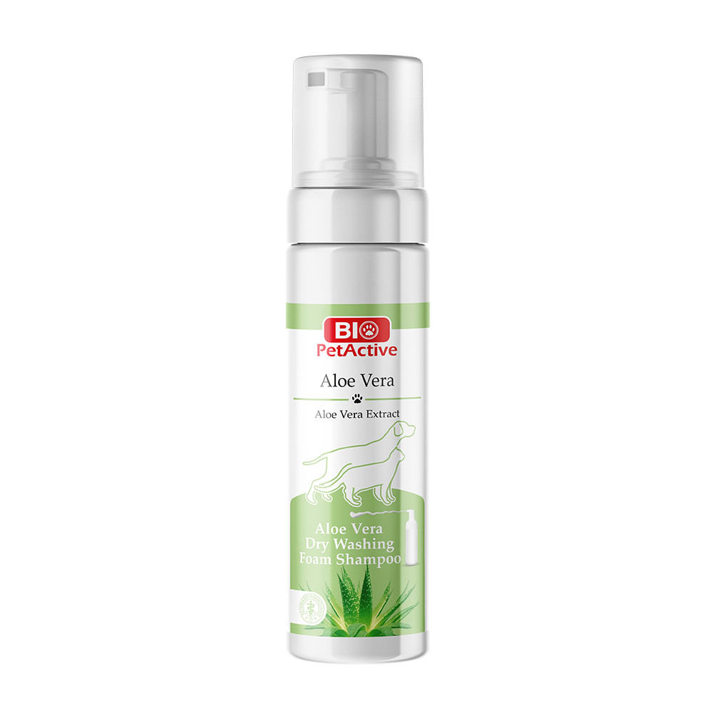 Bio PetActive Aloe Vera – Dry Washing Foam Shampoo for Cats and Dogs