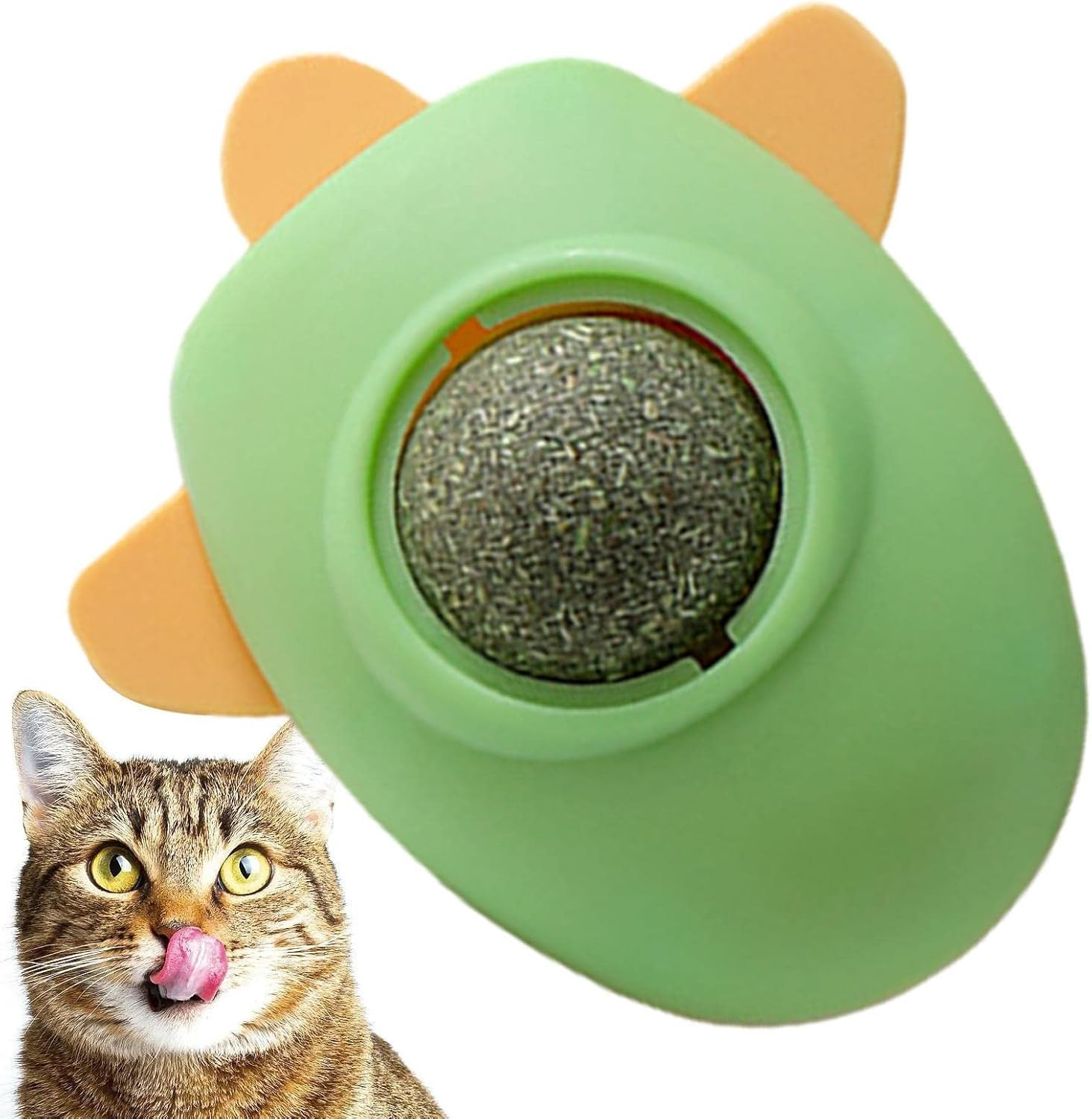 Wall-Mounted Catnip Ball Toy for Cats