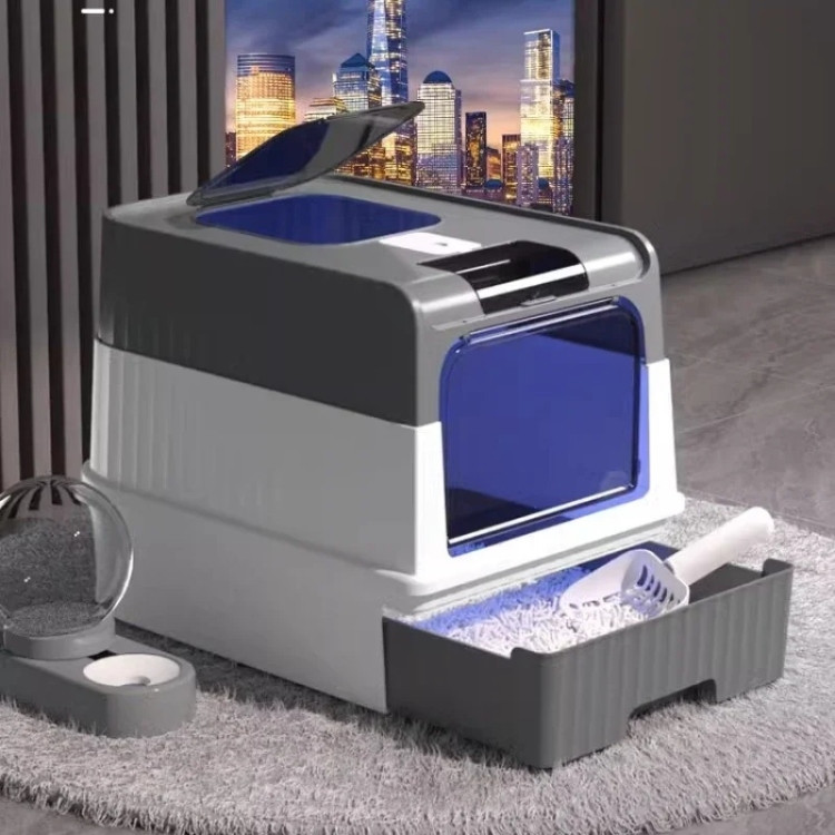 Enclosed Drawer-Style Cat Litter Box