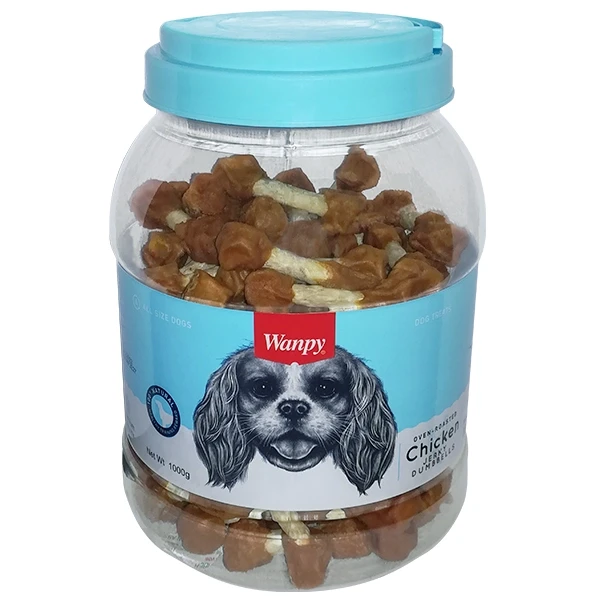 Wanpy Chicken Jerky Dumbbells