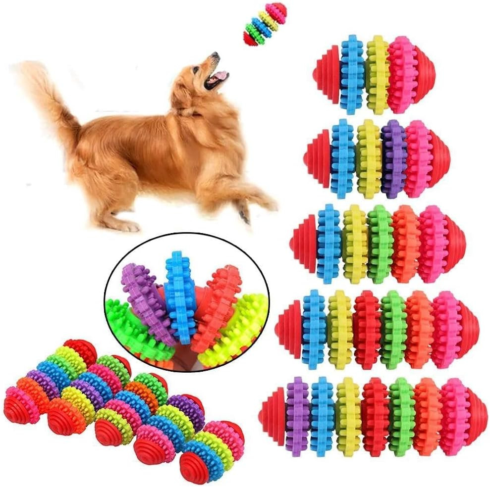 Colorful Rotating Dental Chew Toy for Dogs