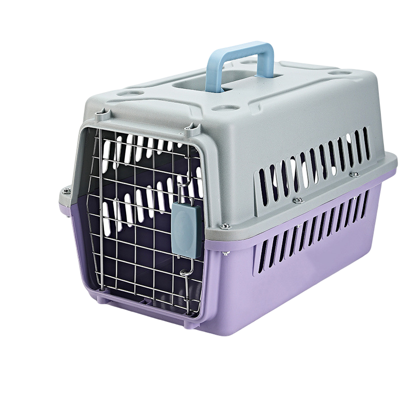 Purple & Grey Pet Carrier