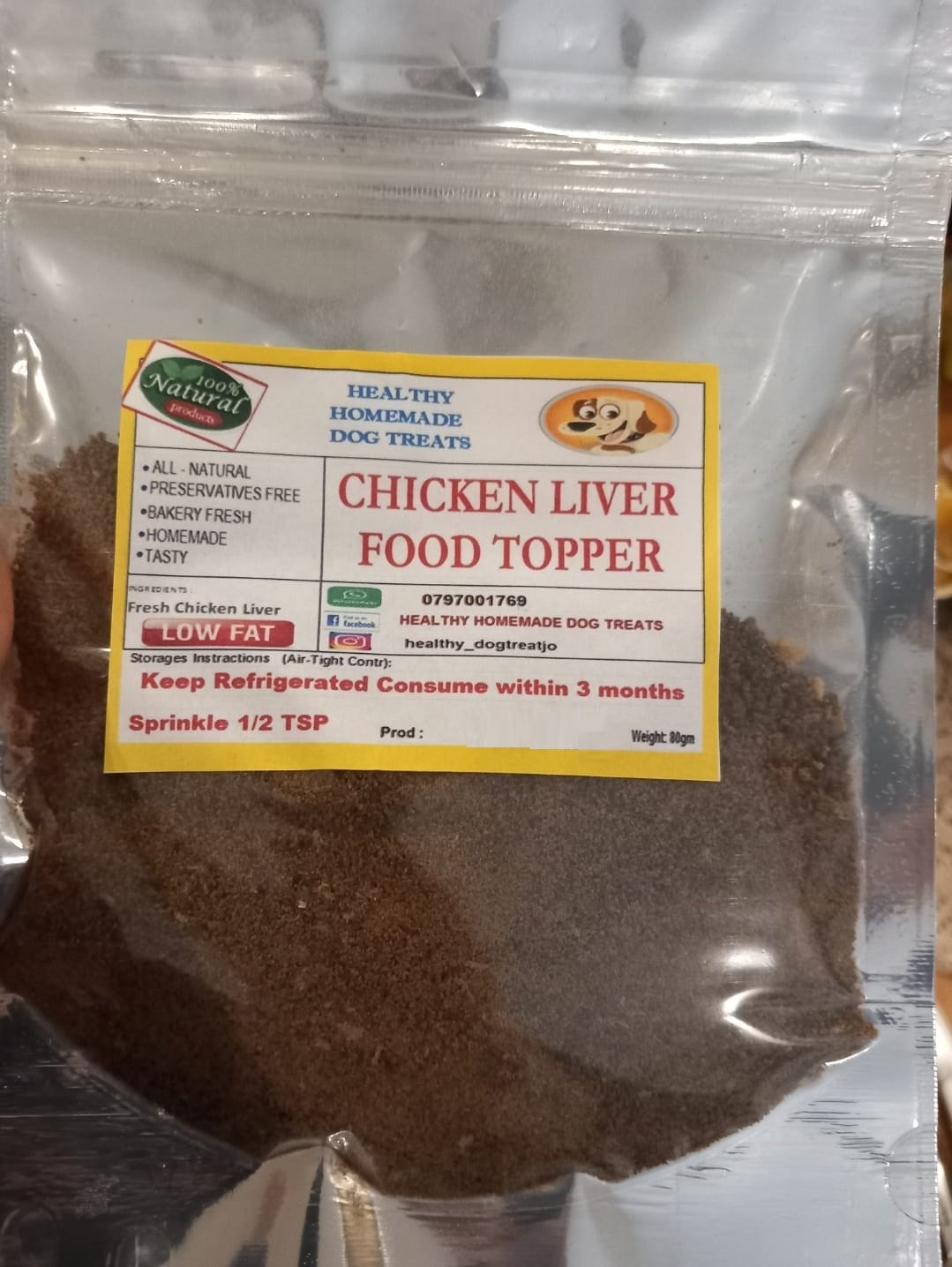 Chicken Liver Topper – Dog & Cat Treat