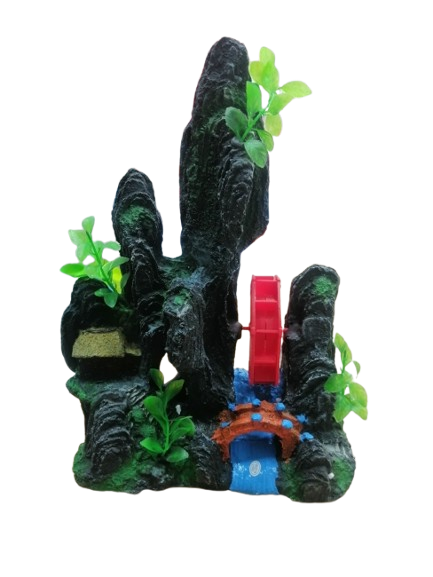 Aquarium Mountain Waterwheel Ornament