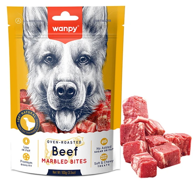 Wanpy Beef Marbled Bites 100gm
