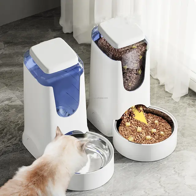 Automatic Water & Food Dispenser Set for Cats & Small Dogs