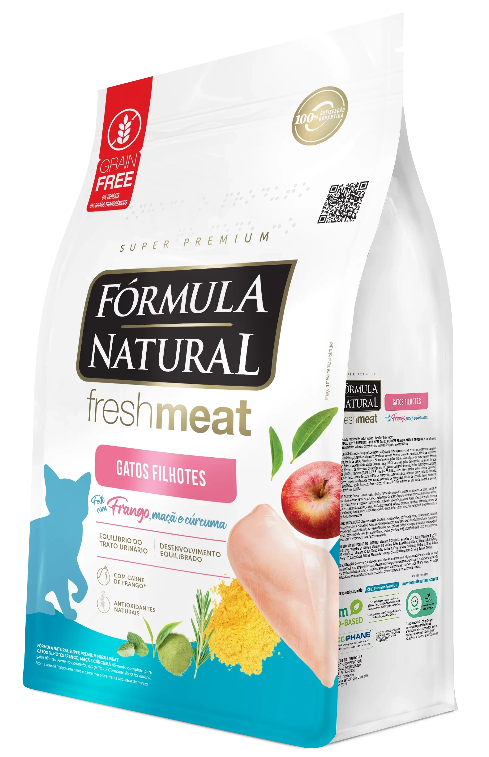 Fórmula Natural Fresh Meat Formula for Kittens Chicken, Apple, and Turmeric