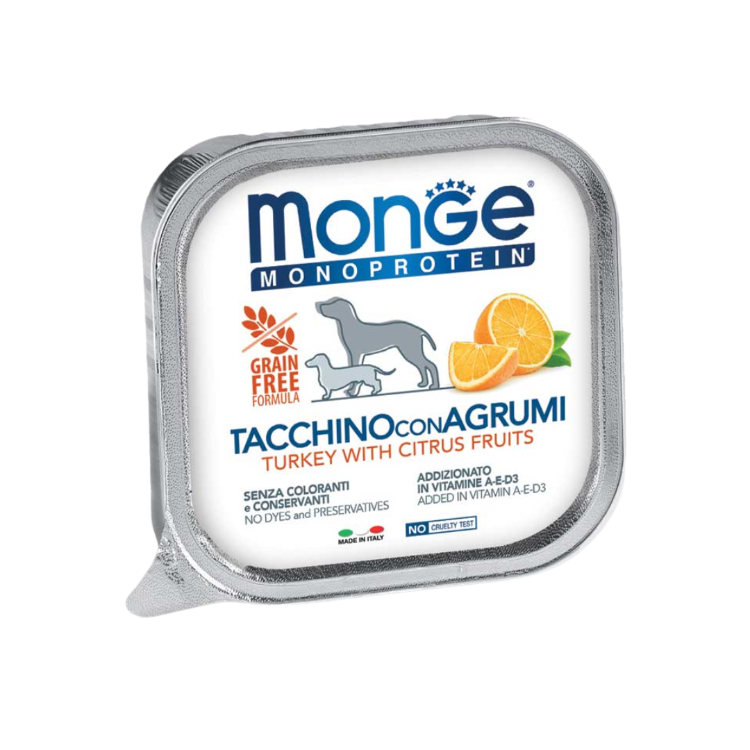 Monge Monoprotein Paté Turkey with Citrus Fruits