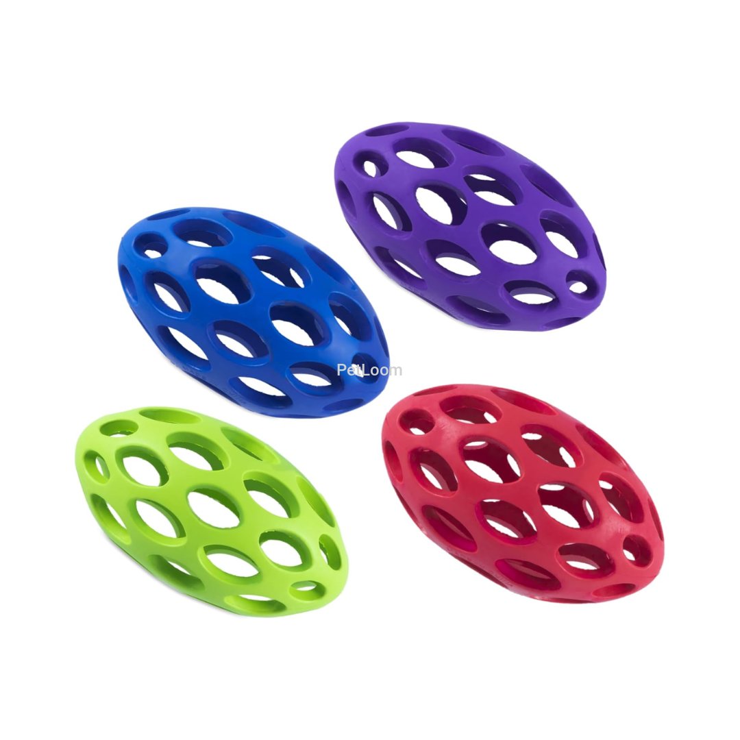 JW Puppy Hol-ee Football Dog Toy – Small (Assorted Colors)