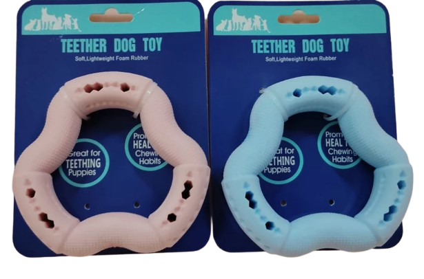Teether Dog Toy – Soft & Lightweight for Teething Puppies