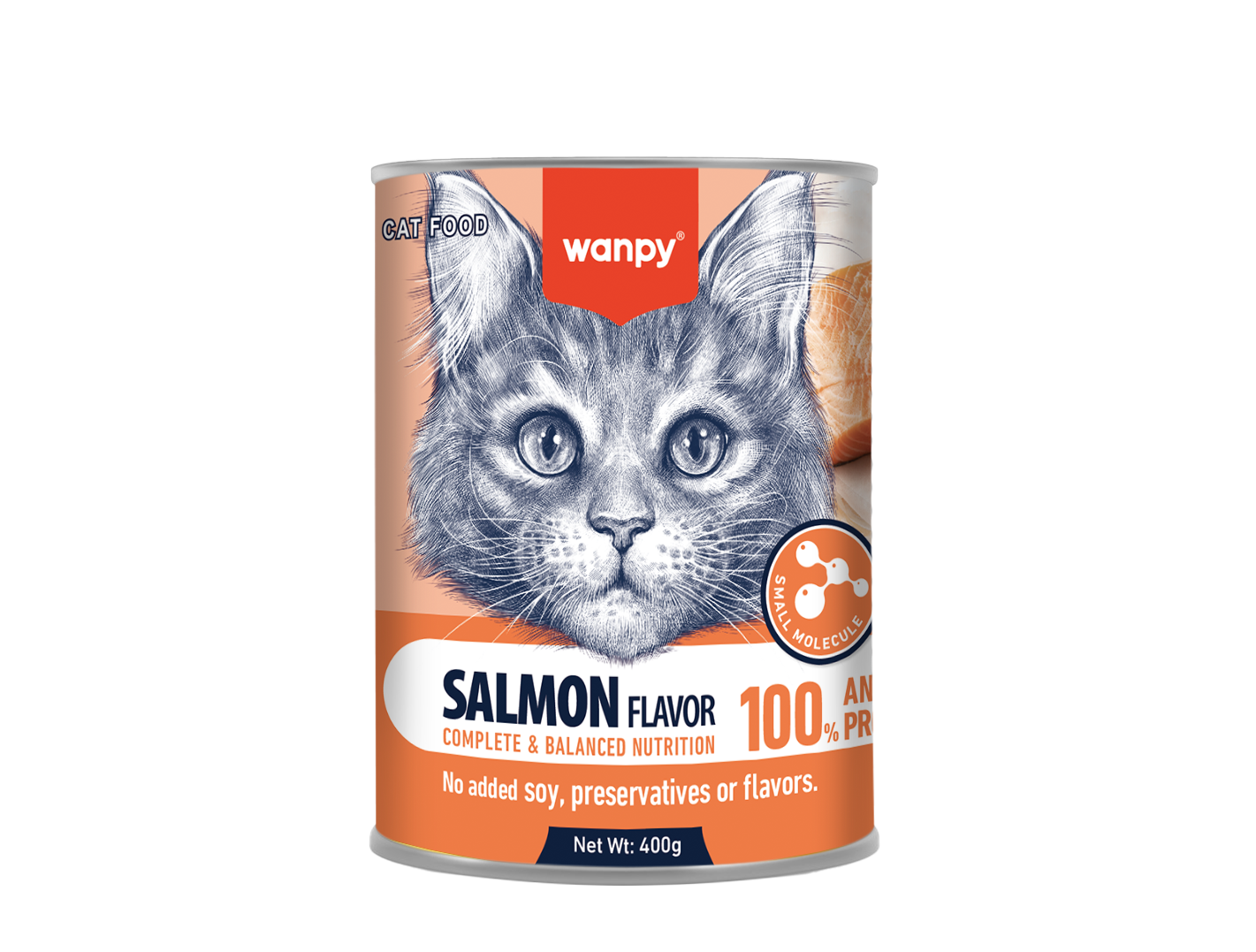 Wanpy Complete Paste Canned Food for Cats – Salmon (400 g)
