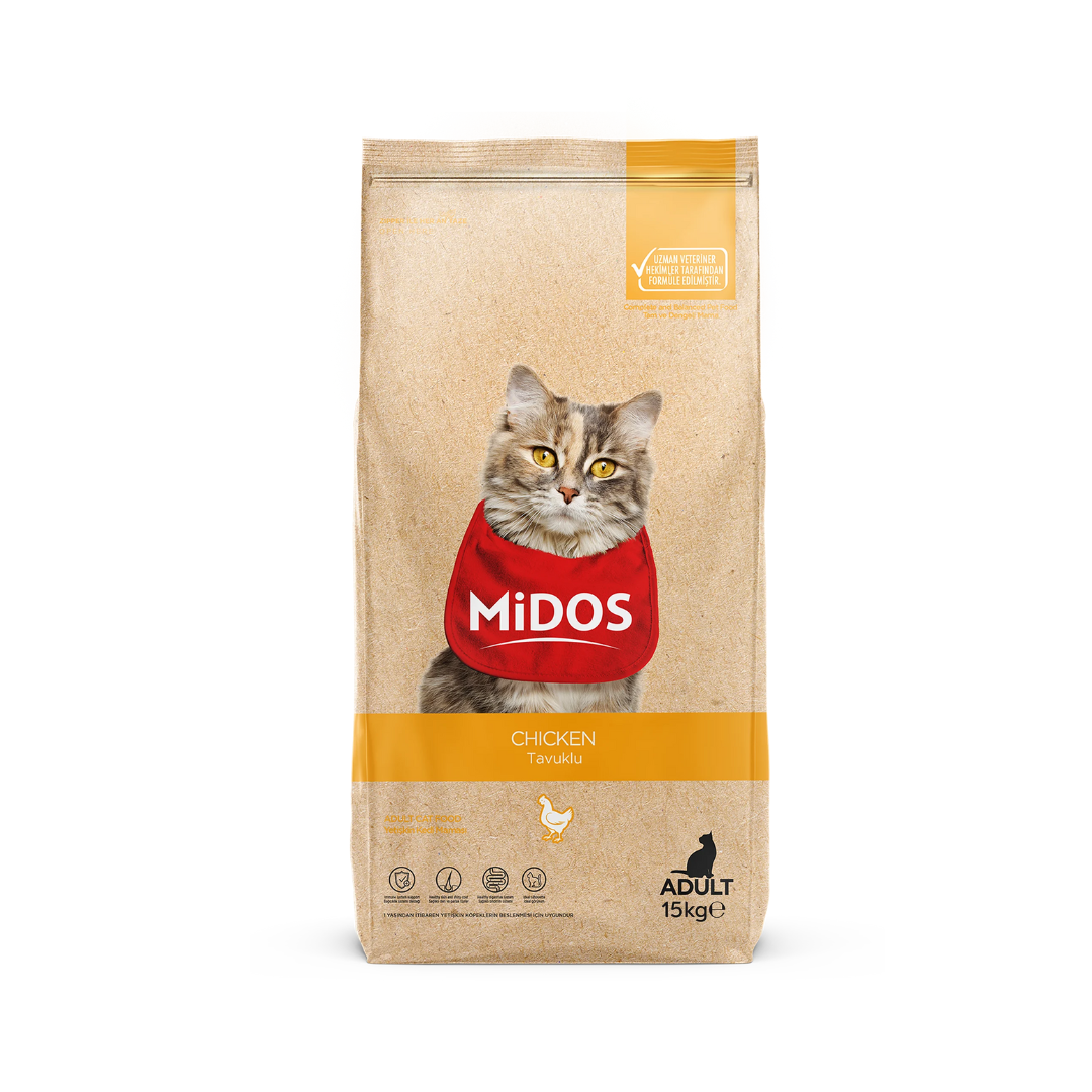 Midos Chicken Adult Cat Food – 15 kg